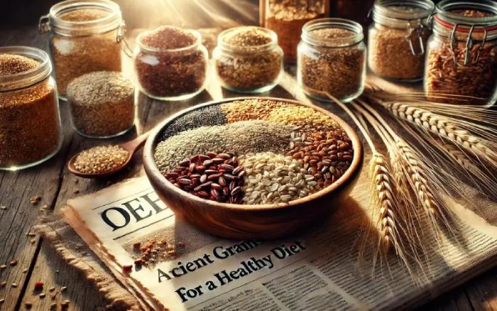 Why are ancient grains considered healthy?