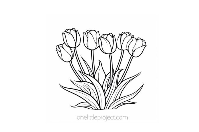 #1. Flower Coloring Pages | Free, Printable Flower Coloring Sheets