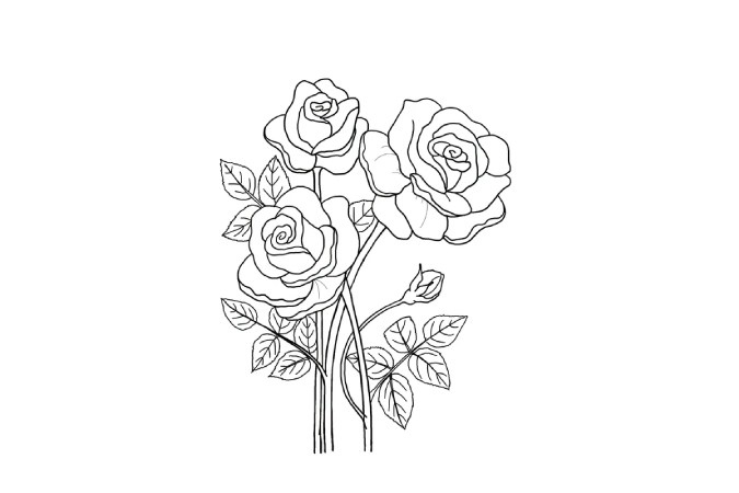 #4. Printable Floral Coloring Sheets Coloring Pages Adult